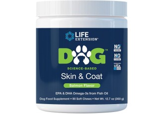 Life Extension DOG Skin & Coat, 90 soft chews